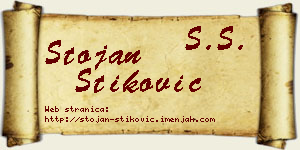 Stojan Stiković vizit kartica